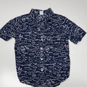 Gap Kids Fish Print Button Down Shirt